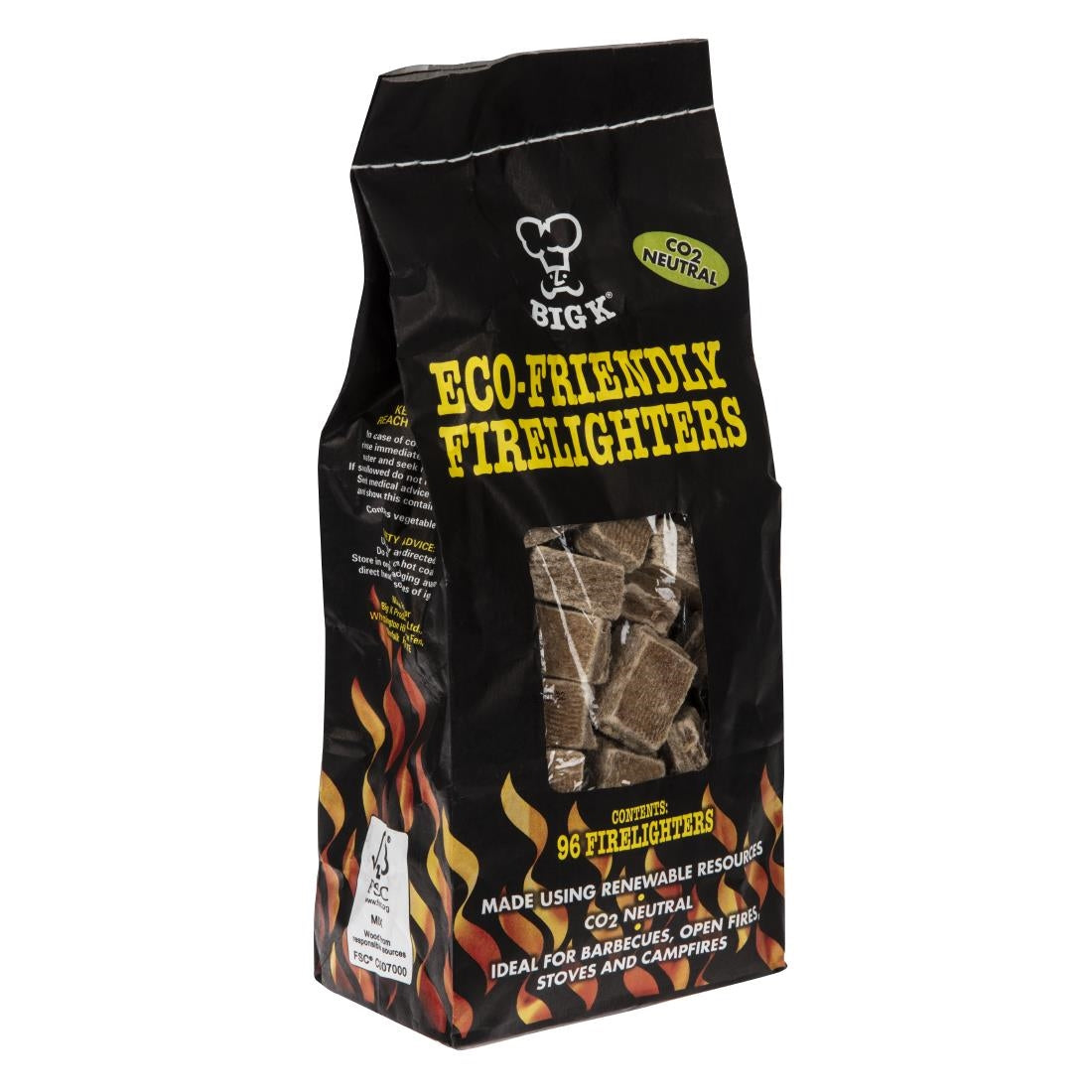Big K Eco-Friendly Firelighters (Pack of 96) - CM828 Big K