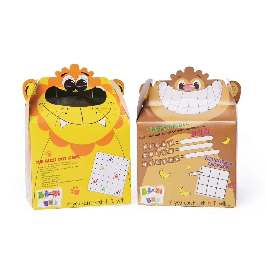 Crafti's Kids Bizzi Boxes Assorted Zoo Lion and Monkey (Pack of 200) - CN874 Crafti's