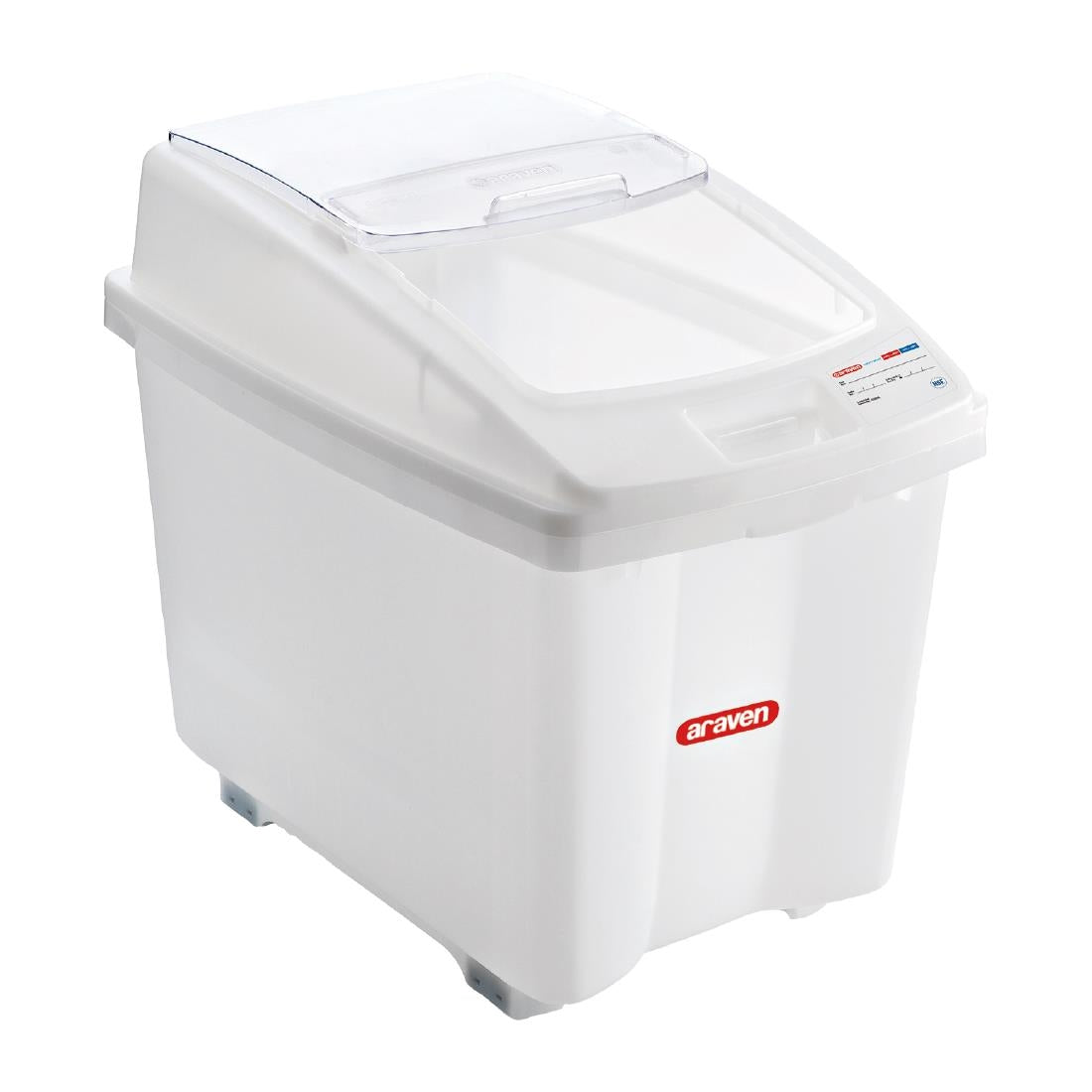 Araven Transparent Mobile Ingredient Bin 100Ltr - CR977 Araven