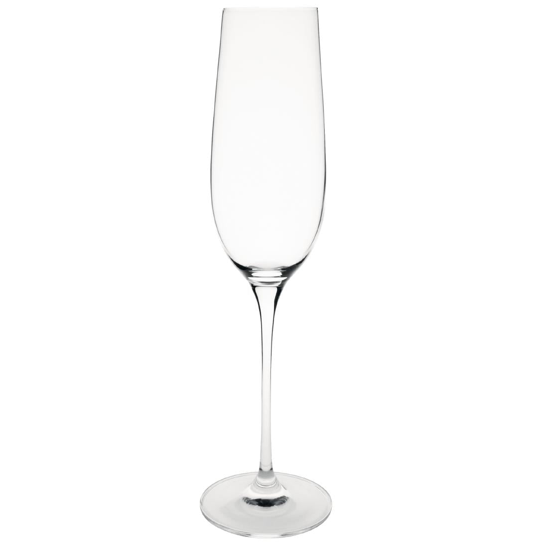 Olympia Campana One Piece Crystal Champagne Flute 260ml (Pack of 6) - CS496 Champagne Glasses Olympia
