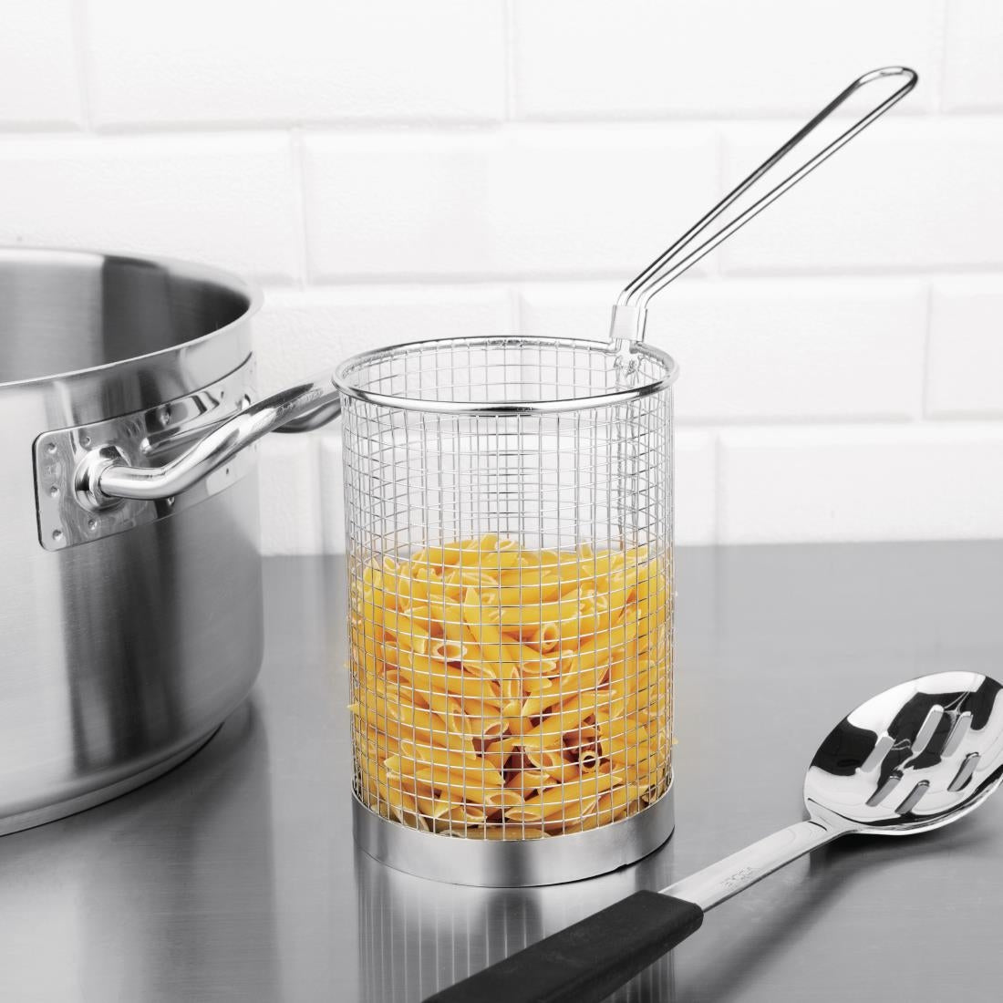 Vogue Stainless Steel Spaghetti Basket 12cm - CS734 Vogue