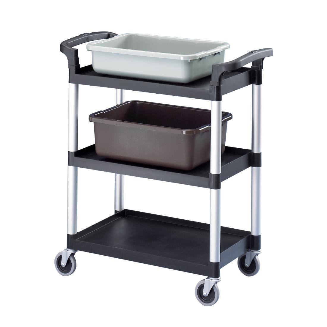 Cambro Three Shelf Utility Cart Black - CT349 Cambro