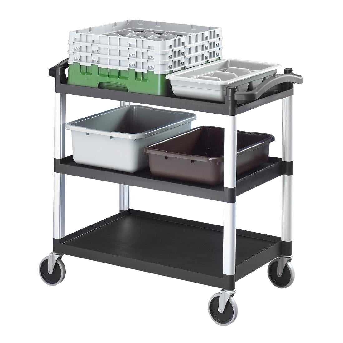 Cambro Three Shelf Utility Cart BC340KD110 - CT400 Cambro