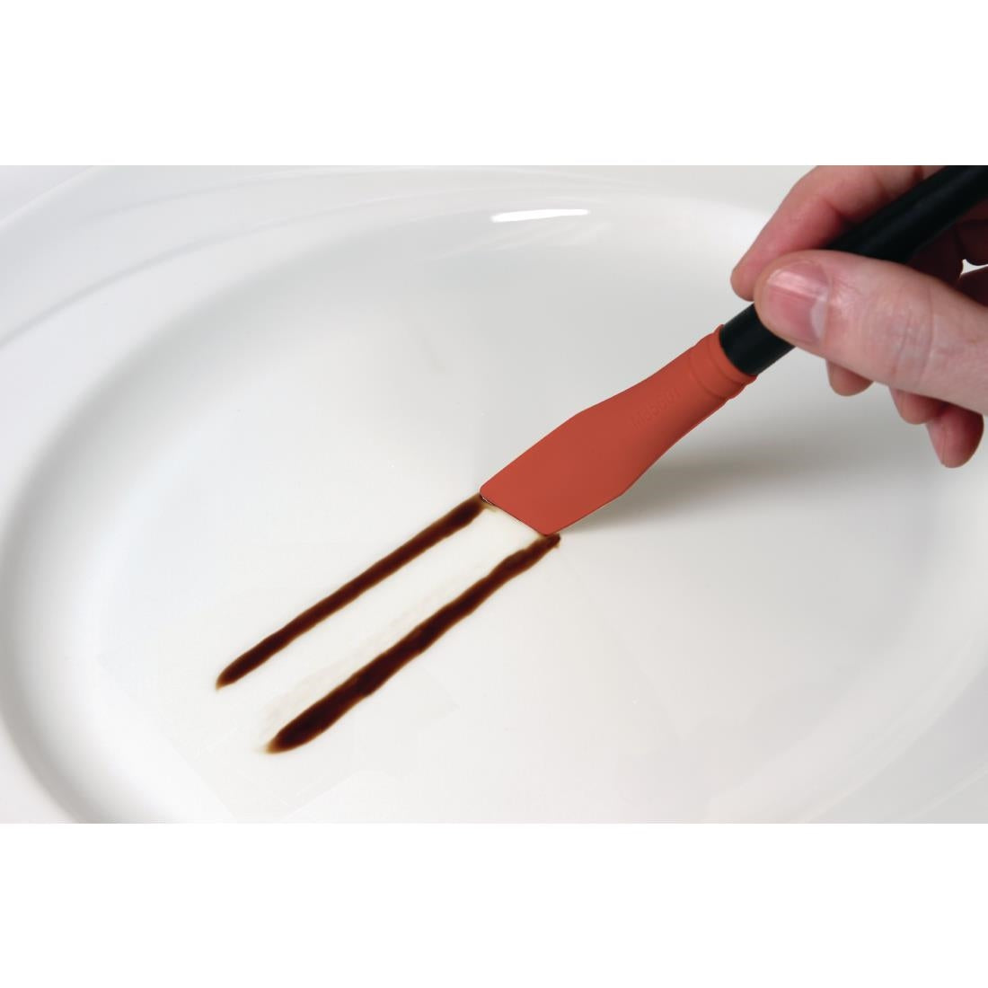 Mercer Culinary Angled Silicone Plating Brush - CT737 Mercer Culinary