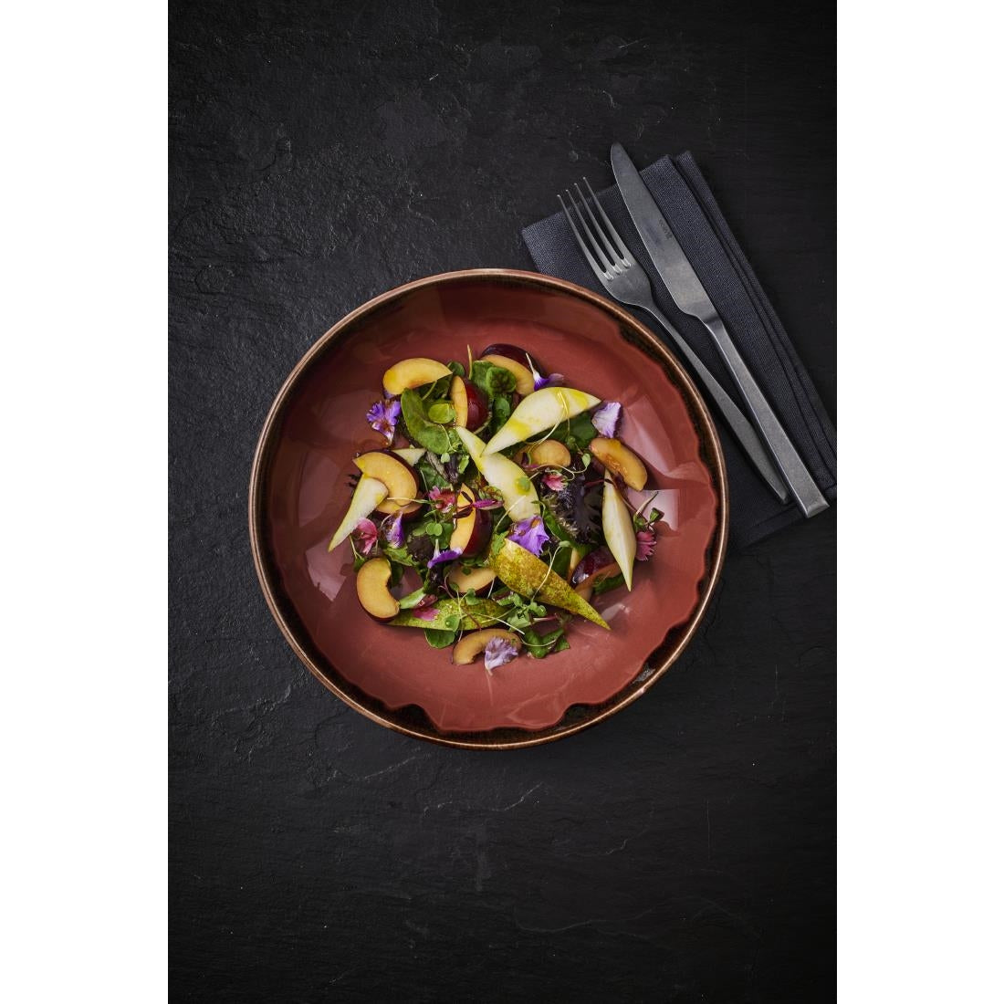 Dudson Harvest Plum Coupe Bowl 9.75 inch Box 12 - CU034 Bowls Dudson