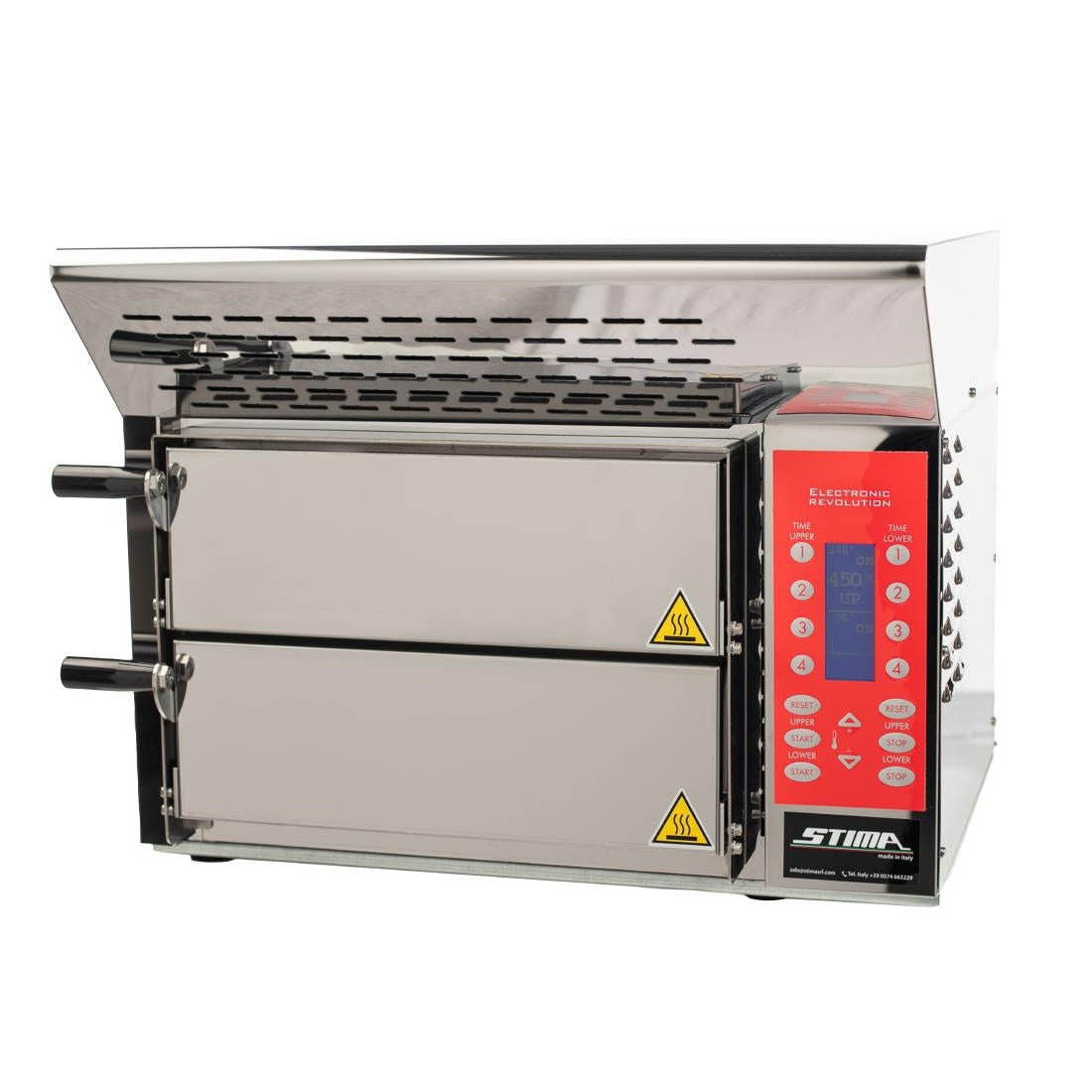 Stima VP2 Revolution Fast Cook Pizza Oven - Cooks 2 Pizzas in 2 Minutes - Single Phase | AVP2 Twin Deck Pizza Ovens Stima