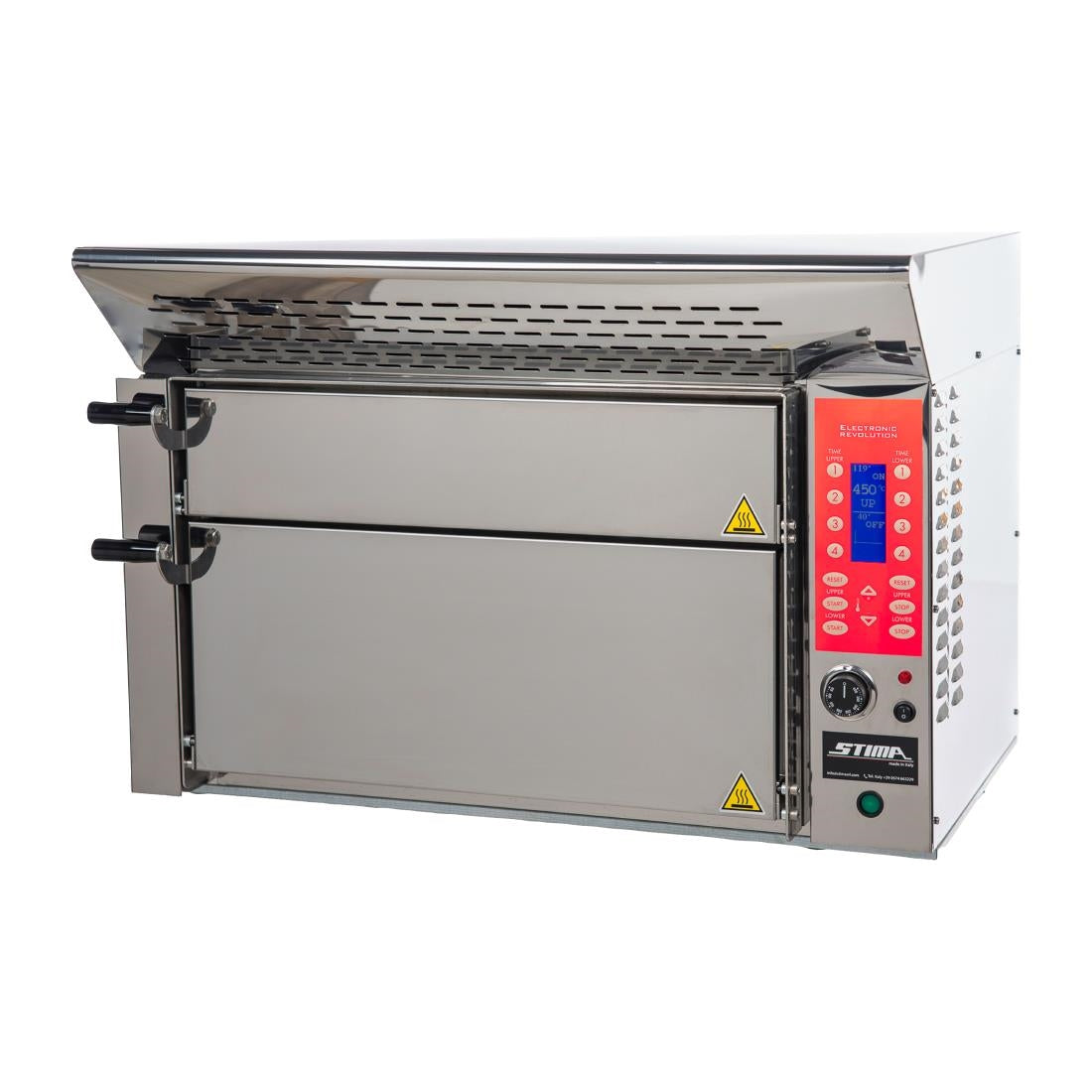 Stima VP3 Revolution XL Fast Cook Pizza Oven - Cooks 6 Pizzas in 1 Minute - Single Phase | AVP3XL Twin Deck Pizza Ovens Stima