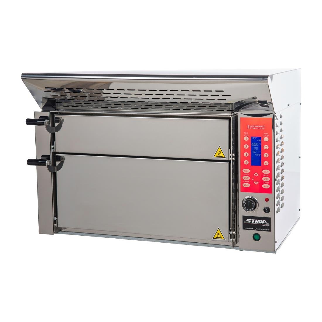 Stima VP3 Revolution XL Fast Cook Pizza Oven - Cooks 6 Pizzas in 1 Minute - 3 Phase | AVP3XL3 Twin Deck Pizza Ovens Stima