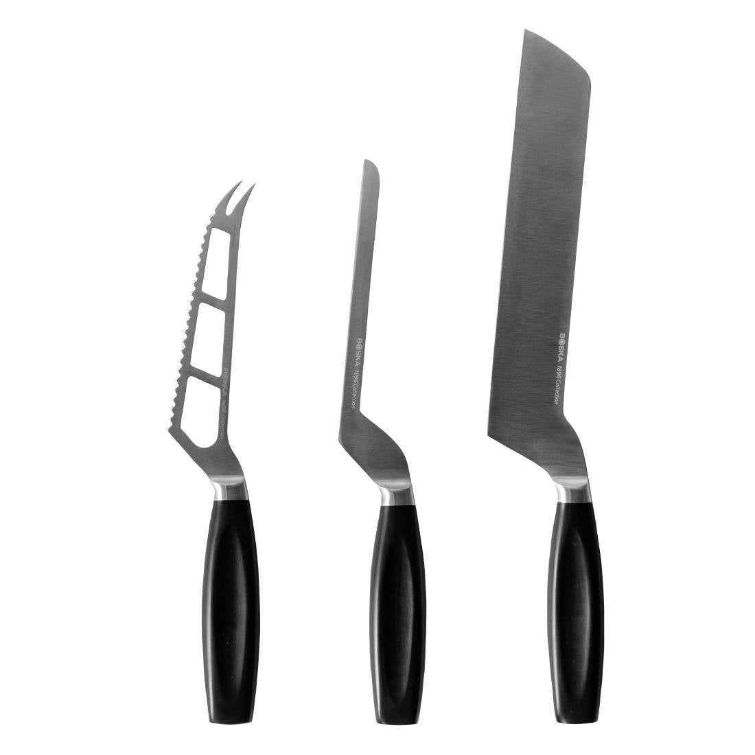 Boska Soft Cheese Knife Black Handle 140mm - CU107 Boska