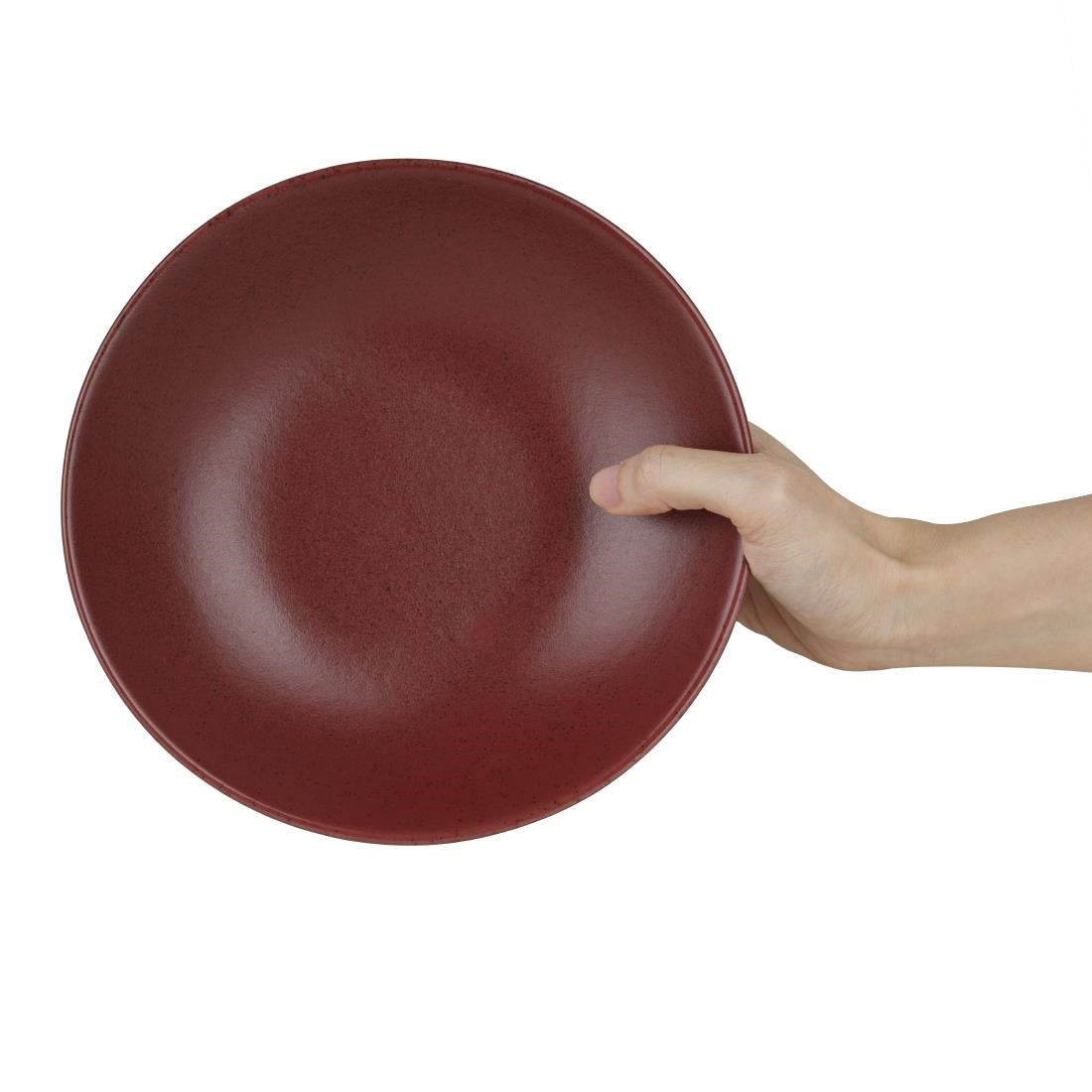 Olympia Build-a-Bowl Flat Bowls Red 195x45mm (Pack of 6) - CU123 Bowls Olympia