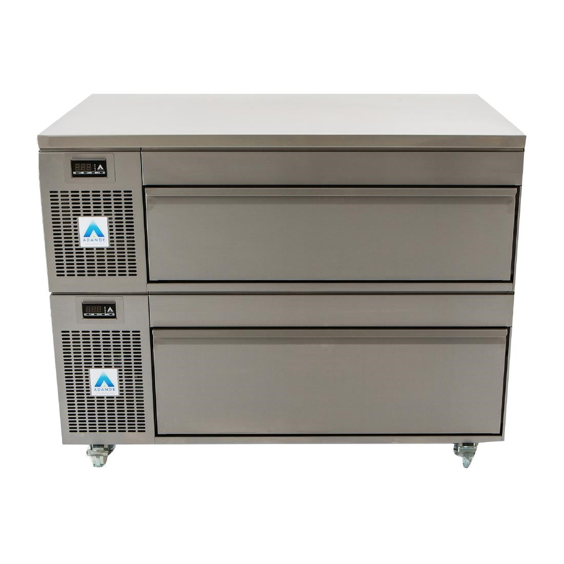 Adande Counter Fridge Freezer Double Drawer VCS2/CW - CU160 Adande