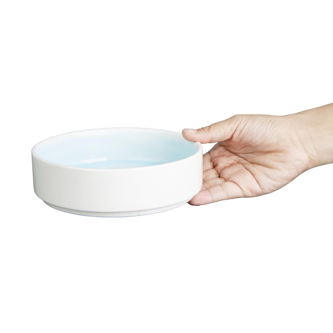 Olympia Fondant Bowls Aqua 154mm (Pack of 6) - CU170 Bowls Olympia