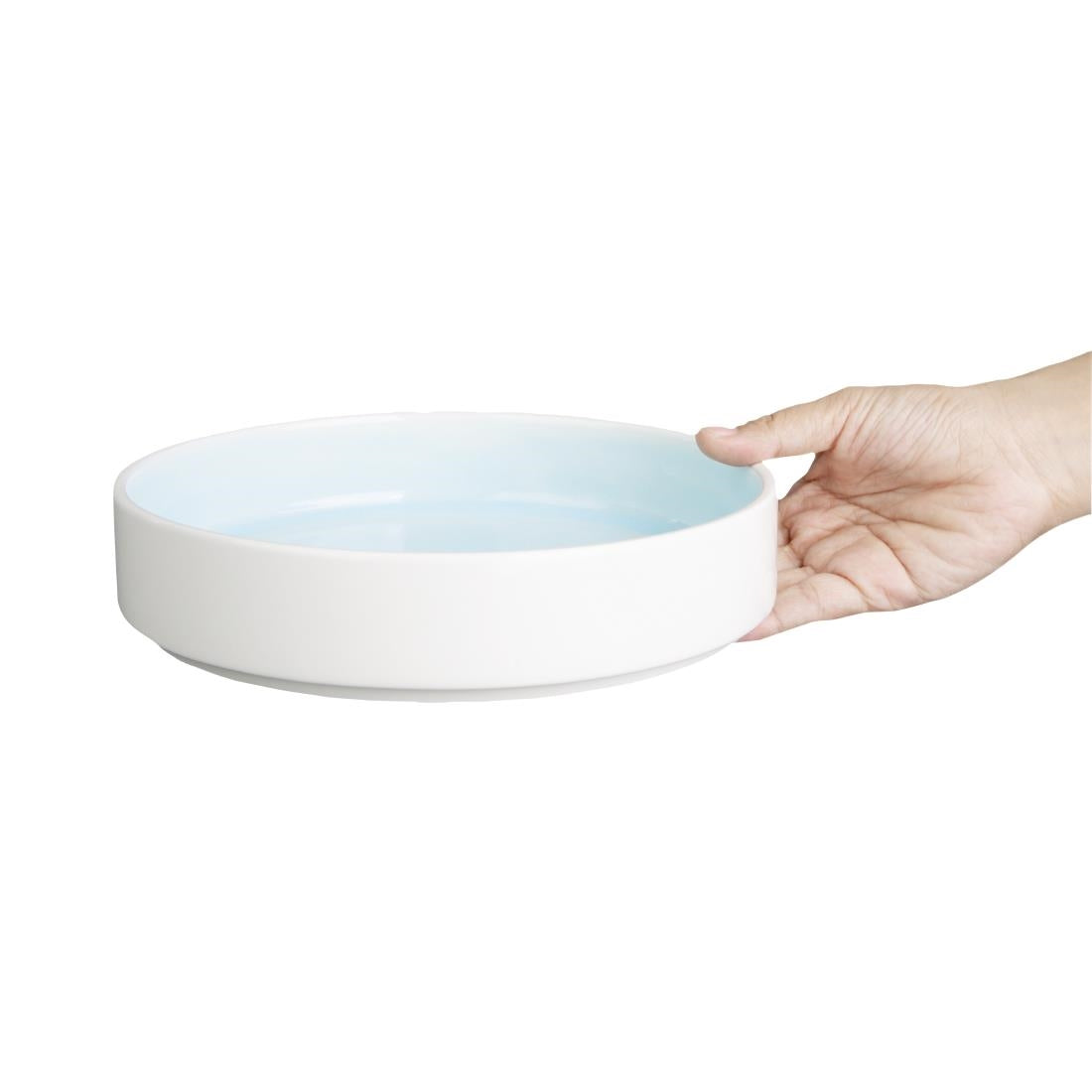Olympia Fondant Bowls Aqua 215mm (Pack of 4) - CU174 Bowls Olympia