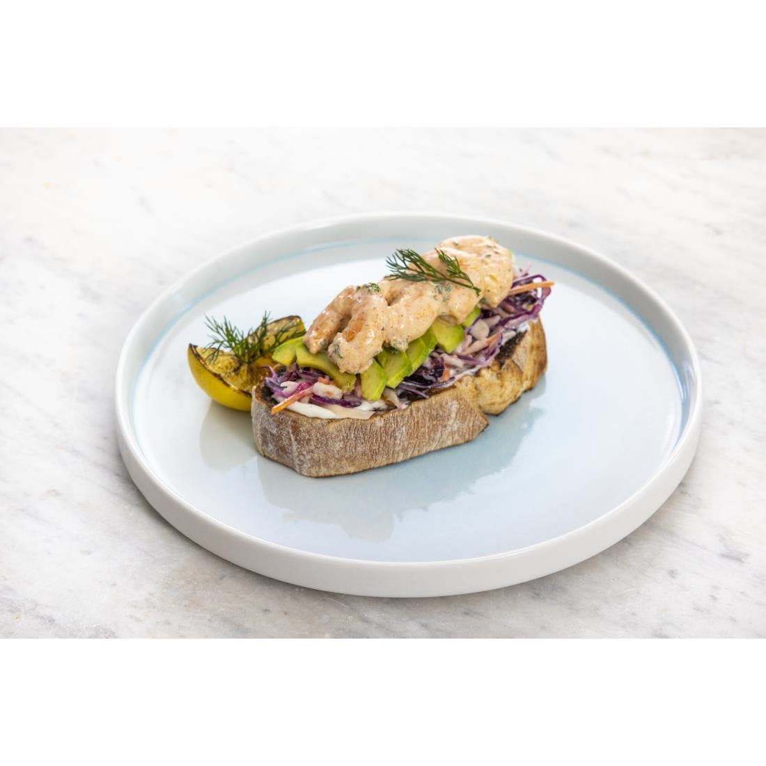 Olympia Fondant Plates Aqua 270mm (Pack of 4) - CU176 Plates Olympia