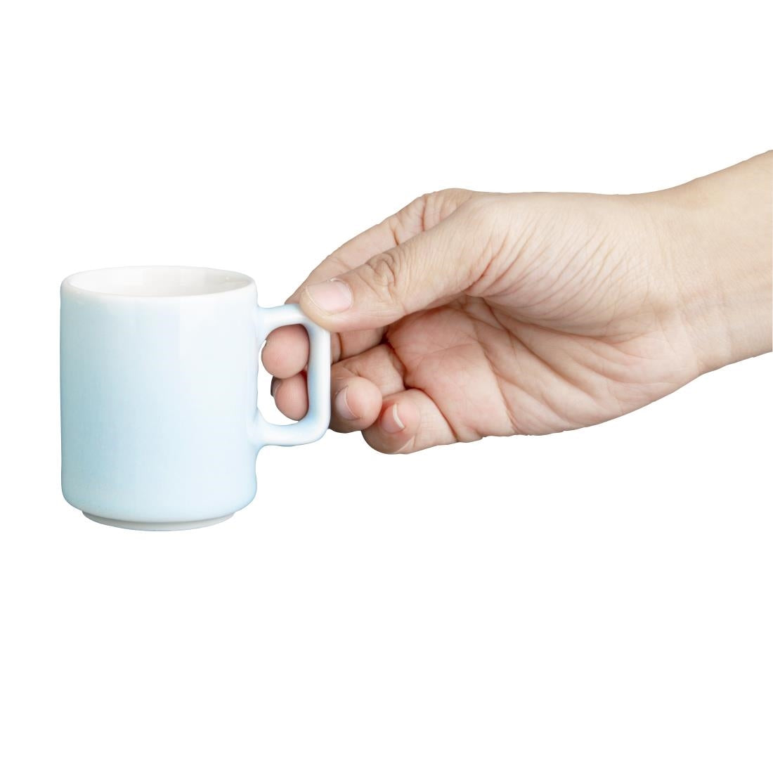 Olympia Fondant Cups Aqua 100ml (Pack of 6) - CU182 Cups and Mugs Olympia