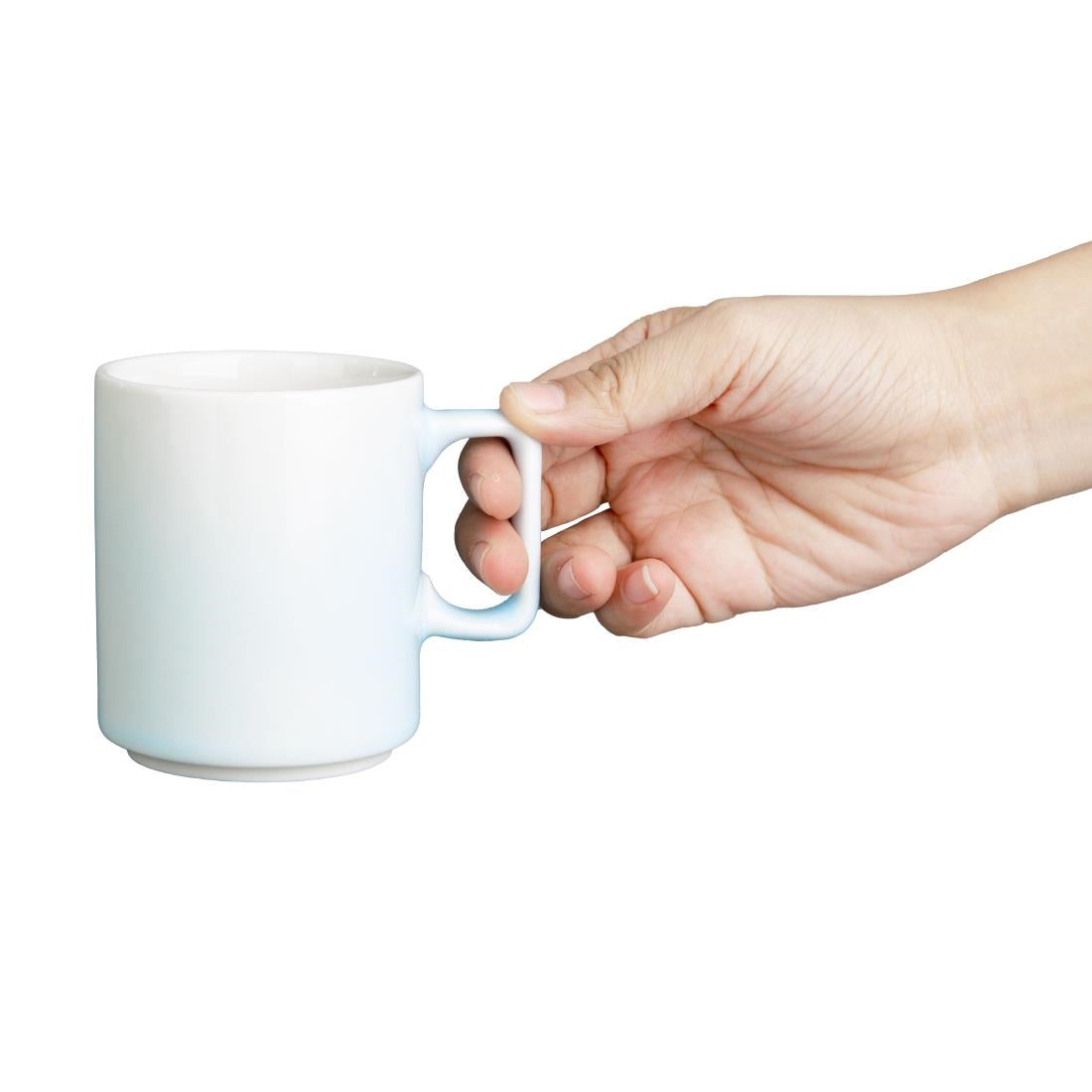 Olympia Fondant Cups Aqua 230ml (Pack of 6) - CU186 Cups and Mugs Olympia