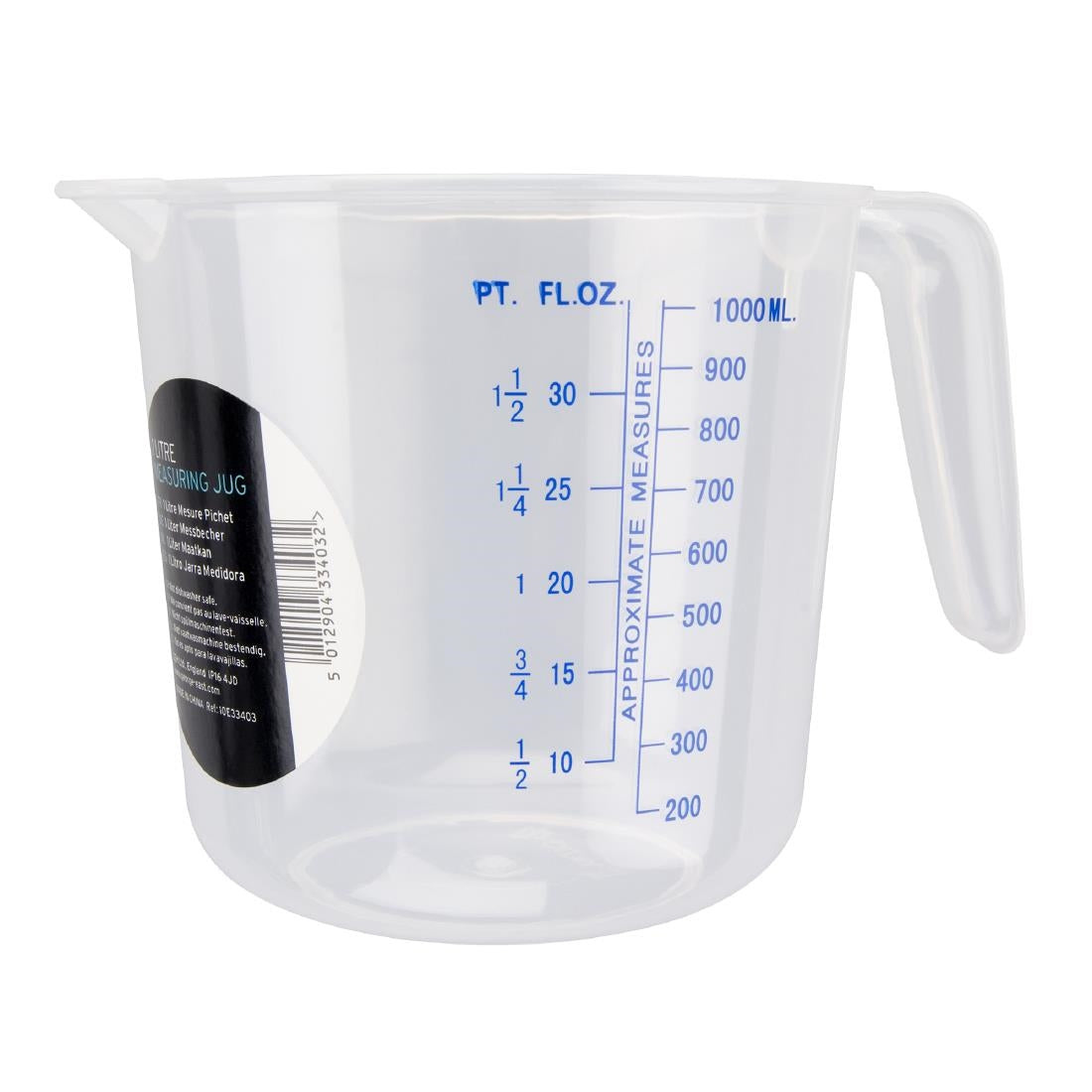 Chef Aid Polypropylene Jug 1ltr - CU403 Chef Aid