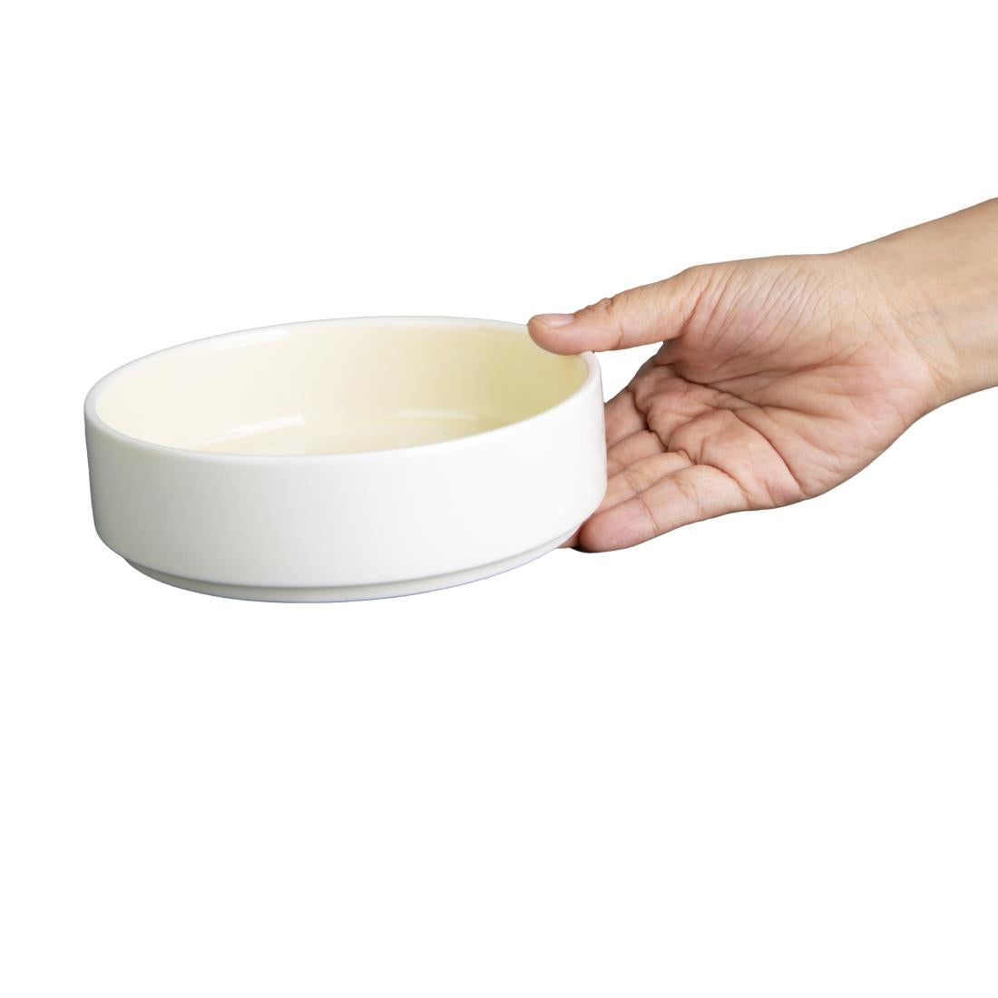 Olympia Fondant Bowls Lemon 154mm (Pack of 6) - CU410 Bowls Olympia