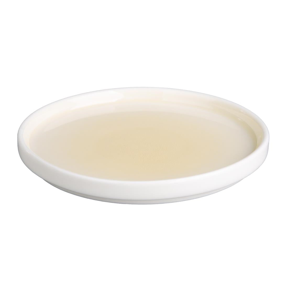 Olympia Fondant Plates Lemon 156mm (Pack of 6) - CU411 Plates Olympia