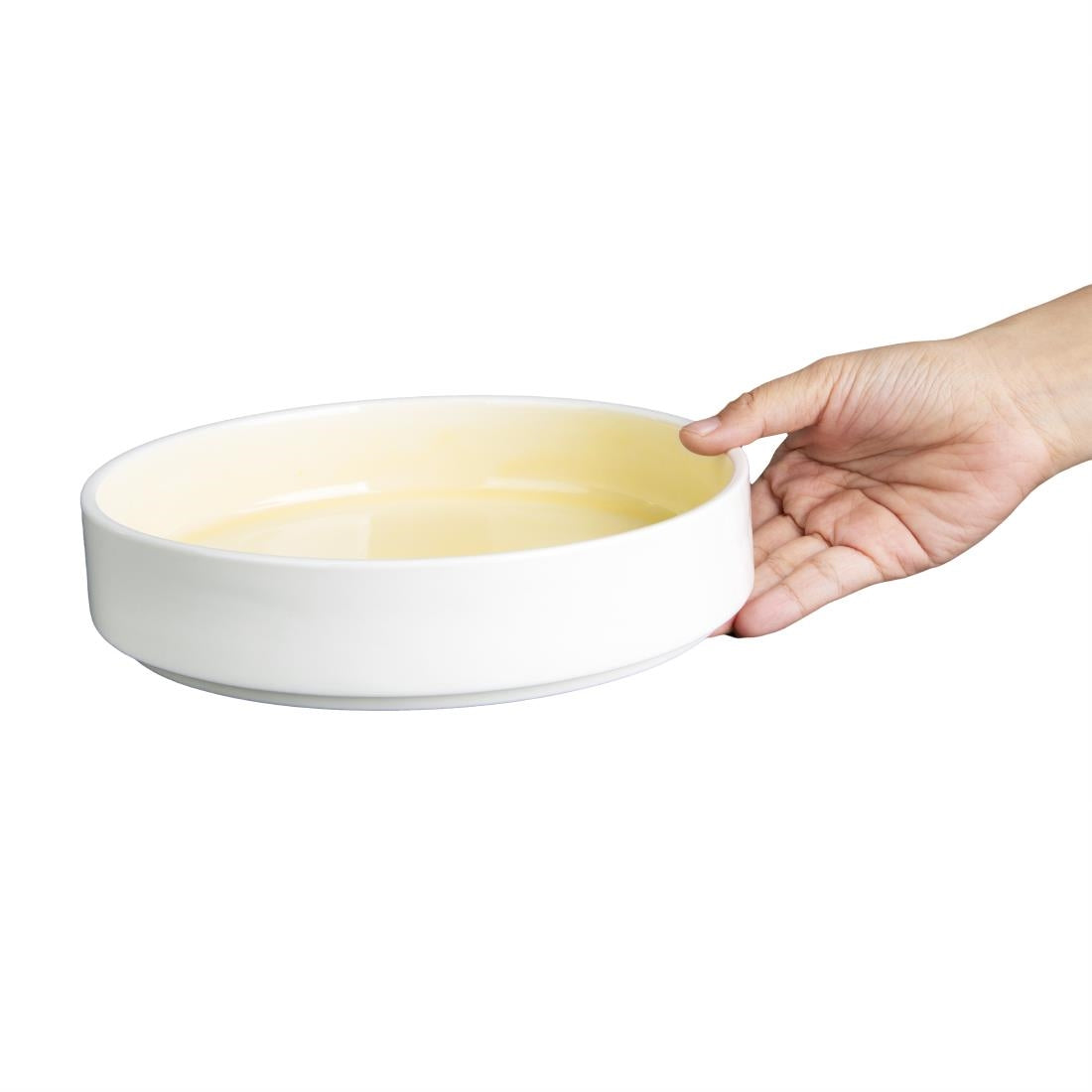 Olympia Fondant Bowls Lemon 215mm (Pack of 4) - CU414 Bowls Olympia