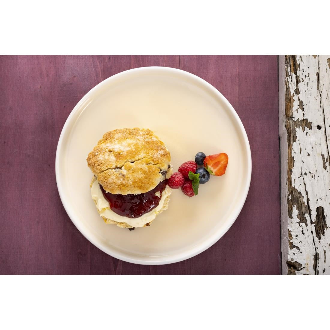 Olympia Fondant Plates Lemon 215mm (Pack of 6) - CU415 Plates Olympia