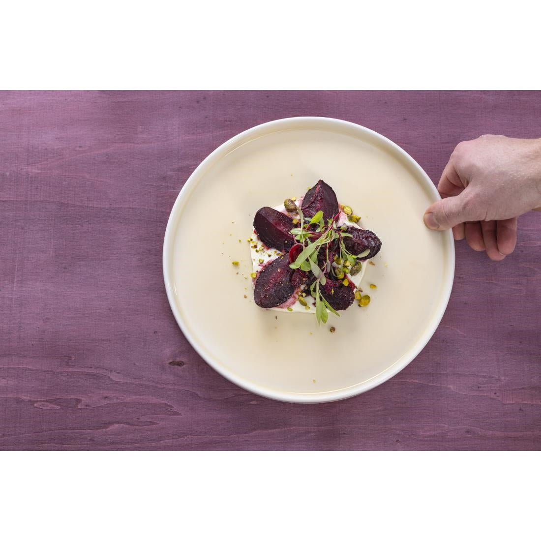 Olympia Fondant Plates Lemon 270mm (Pack of 4) - CU416 Plates Olympia