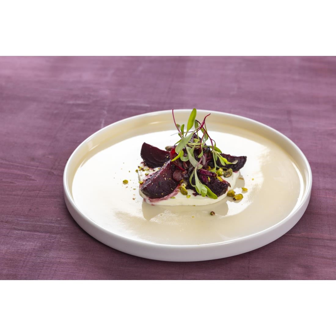 Olympia Fondant Plates Lemon 270mm (Pack of 4) - CU416 Plates Olympia