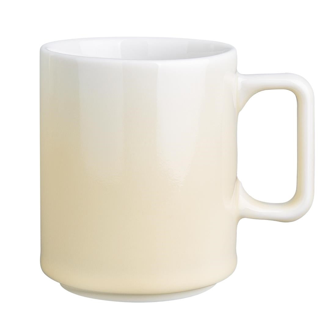 Olympia Fondant Mugs Lemon 340ml (Pack of 6) - CU418 Olympia Designs Olympia