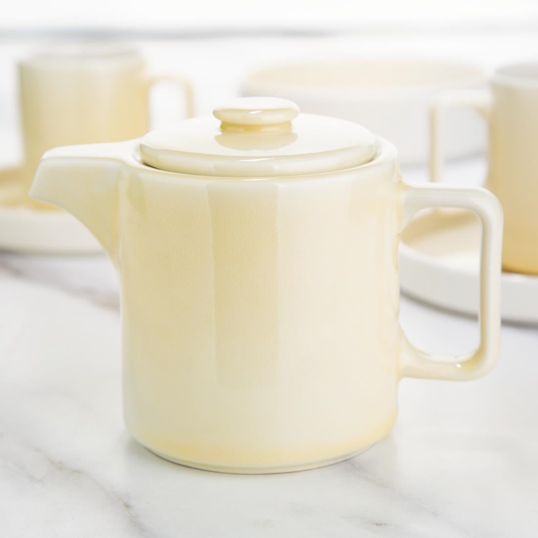 Olympia Fondant Tea Pots Lemon 450ml (Pack of 2) - CU421 Olympia Designs Olympia