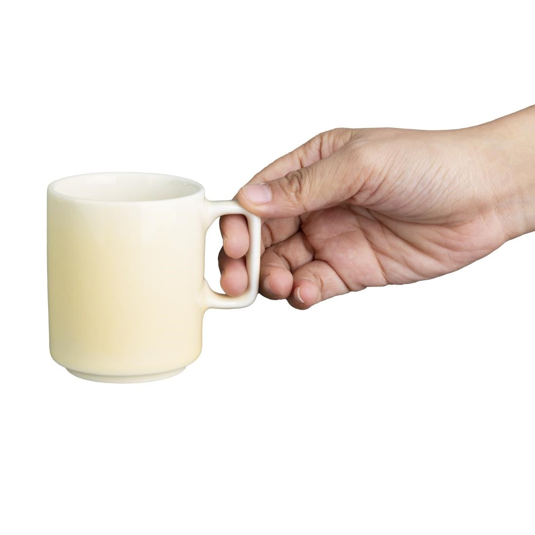 Olympia Fondant Cups Lemon 168ml (Pack of 6) - CU424 Cups and Mugs Olympia