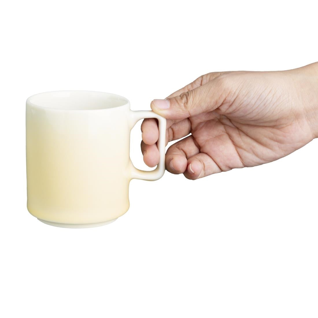 Olympia Fondant Cups Lemon 230ml (Pack of 6) - CU426 Cups and Mugs Olympia