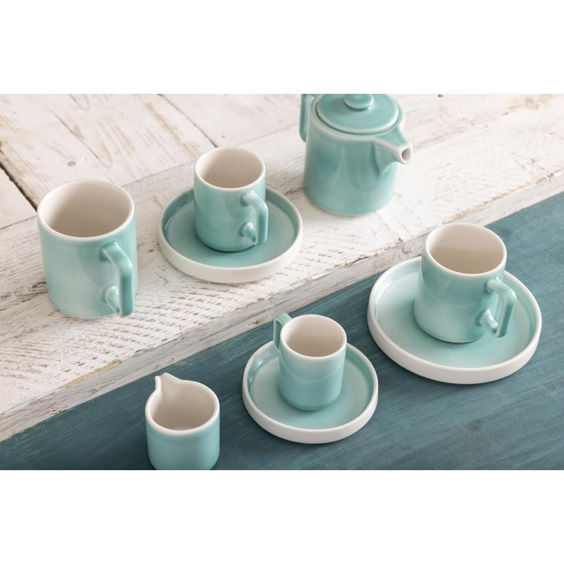 Olympia Fondant Mugs Mint 340ml (Pack of 6) - CU436 Olympia Designs Olympia