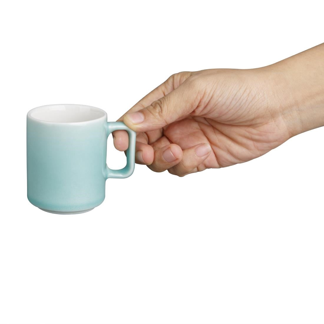 Olympia Fondant Cups Mint 100ml (Pack of 6) - CU440 Cups and Mugs Olympia