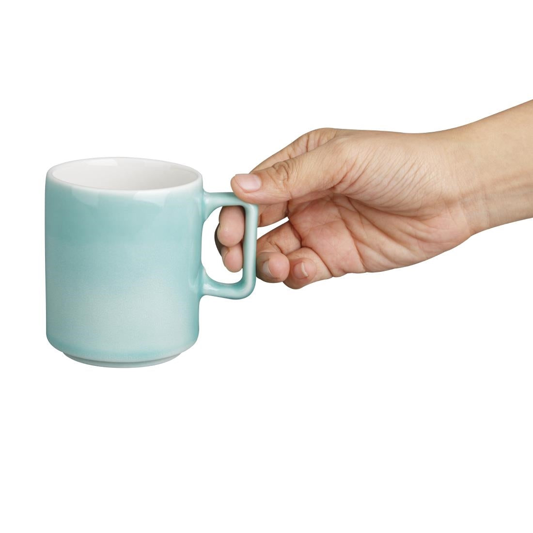Olympia Fondant Cups Mint 230ml (Pack of 6) - CU444 Cups and Mugs Olympia