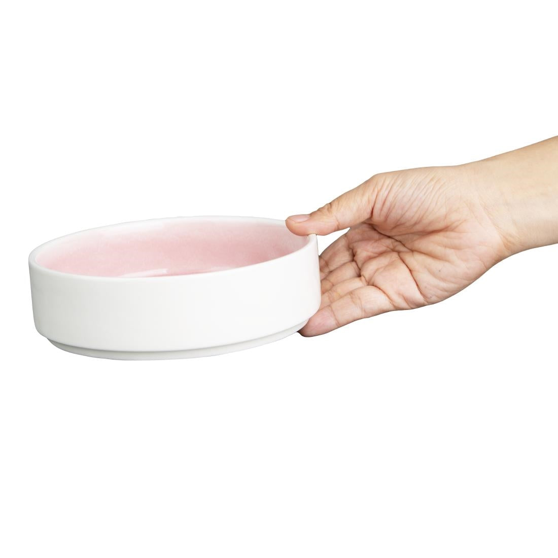 Olympia Fondant Bowls Pink 154mm (Pack of 6) - CU446 Bowls Olympia