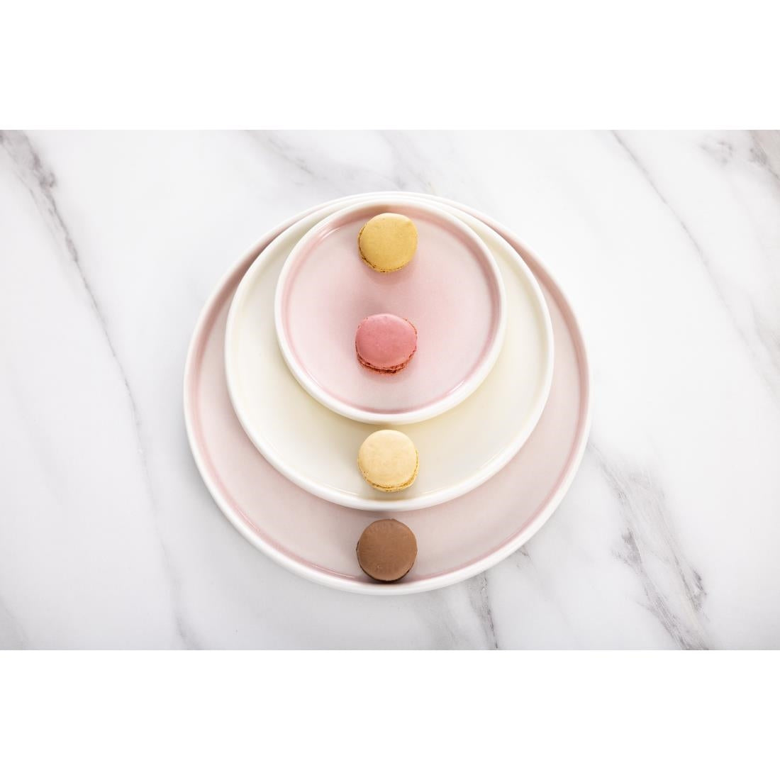 Olympia Fondant Plates Lemon 215mm (Pack of 6) - CU415 Plates Olympia