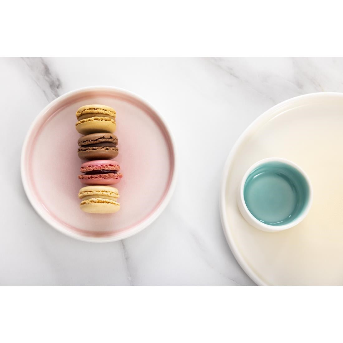 Olympia Fondant Plates Pink 156mm (Pack of 6) - CU447 Plates Olympia