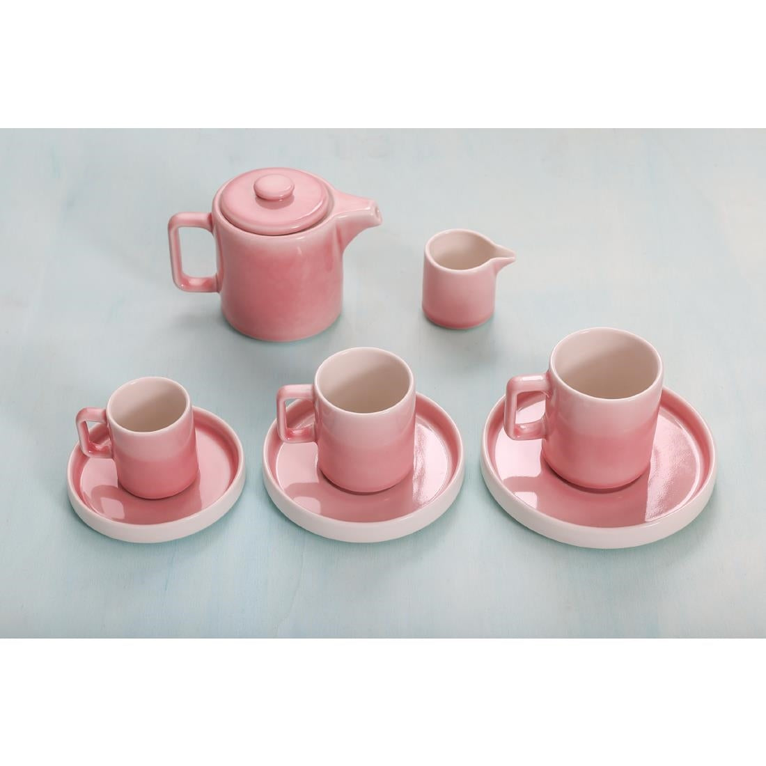 Olympia Fondant Tea Pots Pink 450ml (Pack of 2) - CU457 Olympia Designs Olympia