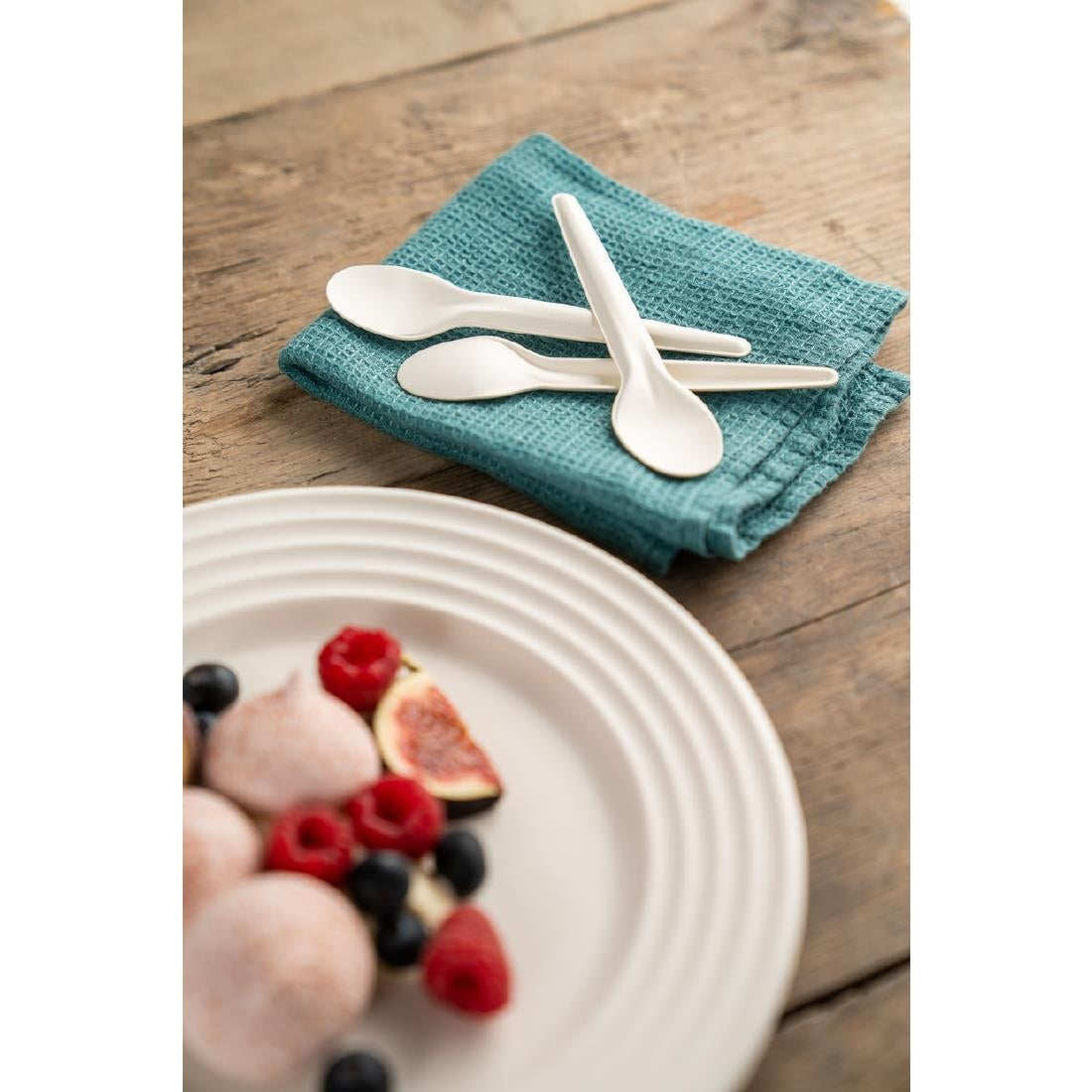 Sabert Recyclable Paper Cutlery Tea Spoon (Pack of 1000) - CU497 Disposable Cutlery Sabert