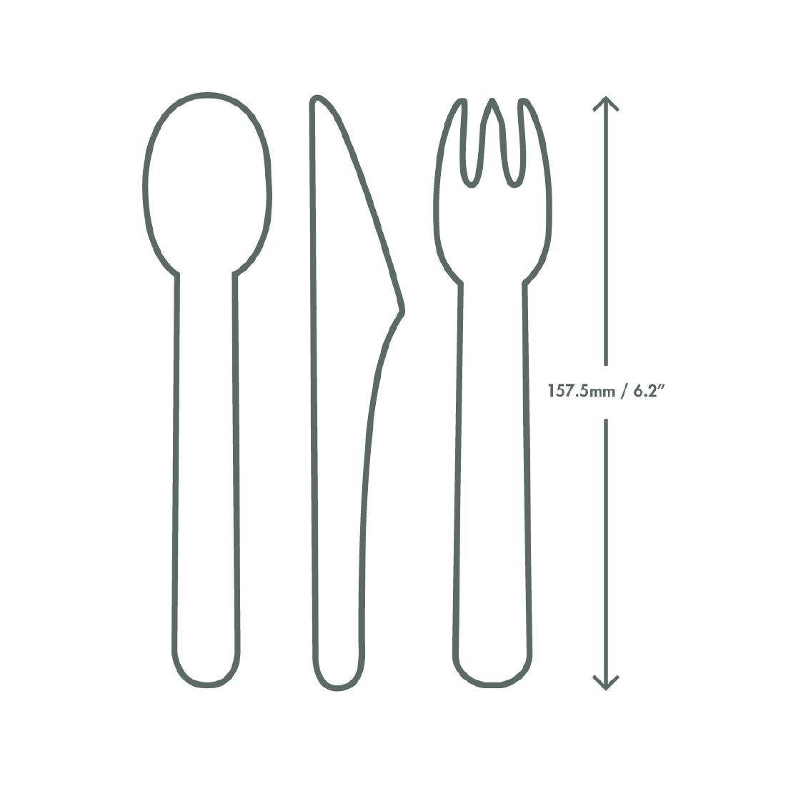 Vegware Compostable Paper Fork (Pack 1000) - CU543 Disposable Cutlery Vegware