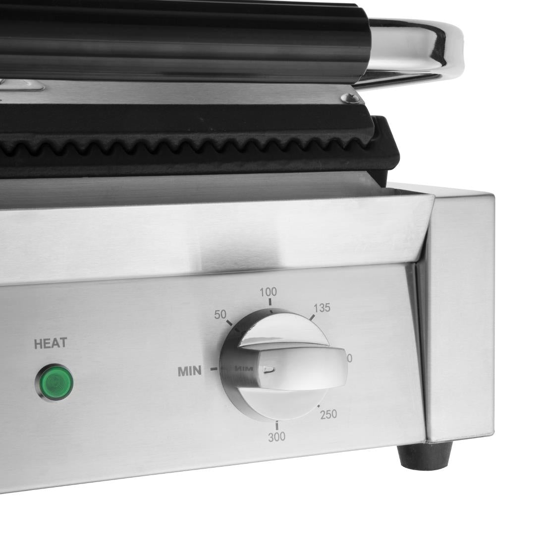 Buffalo Bistro Large Ribbed Contact Grill - CU602 Contact Grills & Panini Makers Buffalo