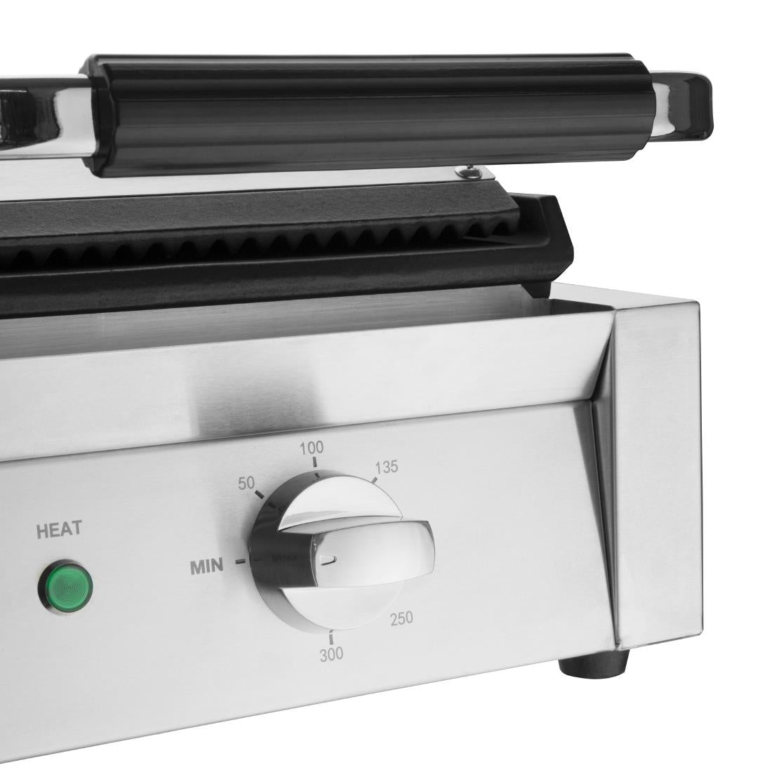 Buffalo Bistro Double Ribbed Contact Grill - CU604 Contact Grills & Panini Makers Buffalo