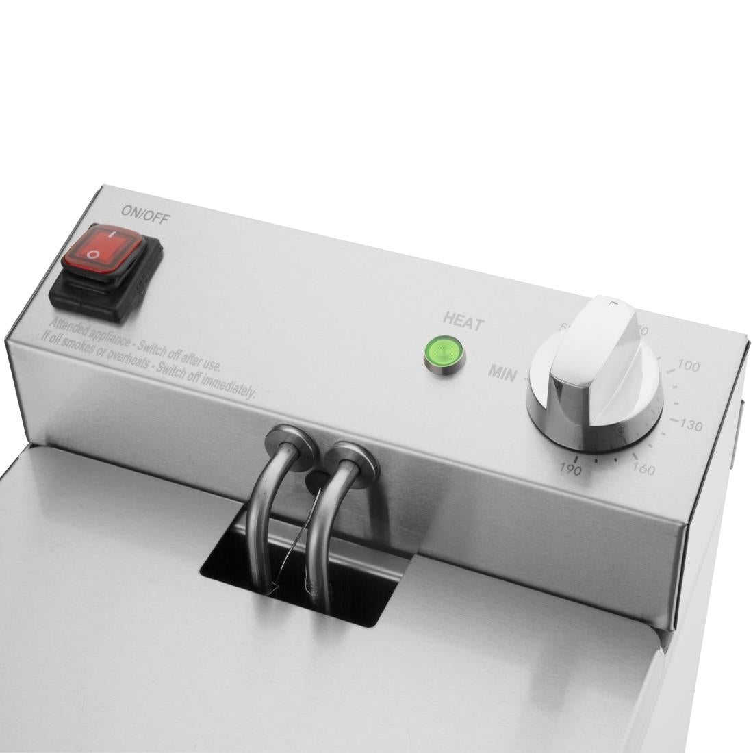 Buffalo Single Tank Single Basket 5Ltr Countertop Fryer 2.8kW - CU616 Countertop Electric Fryers Buffalo