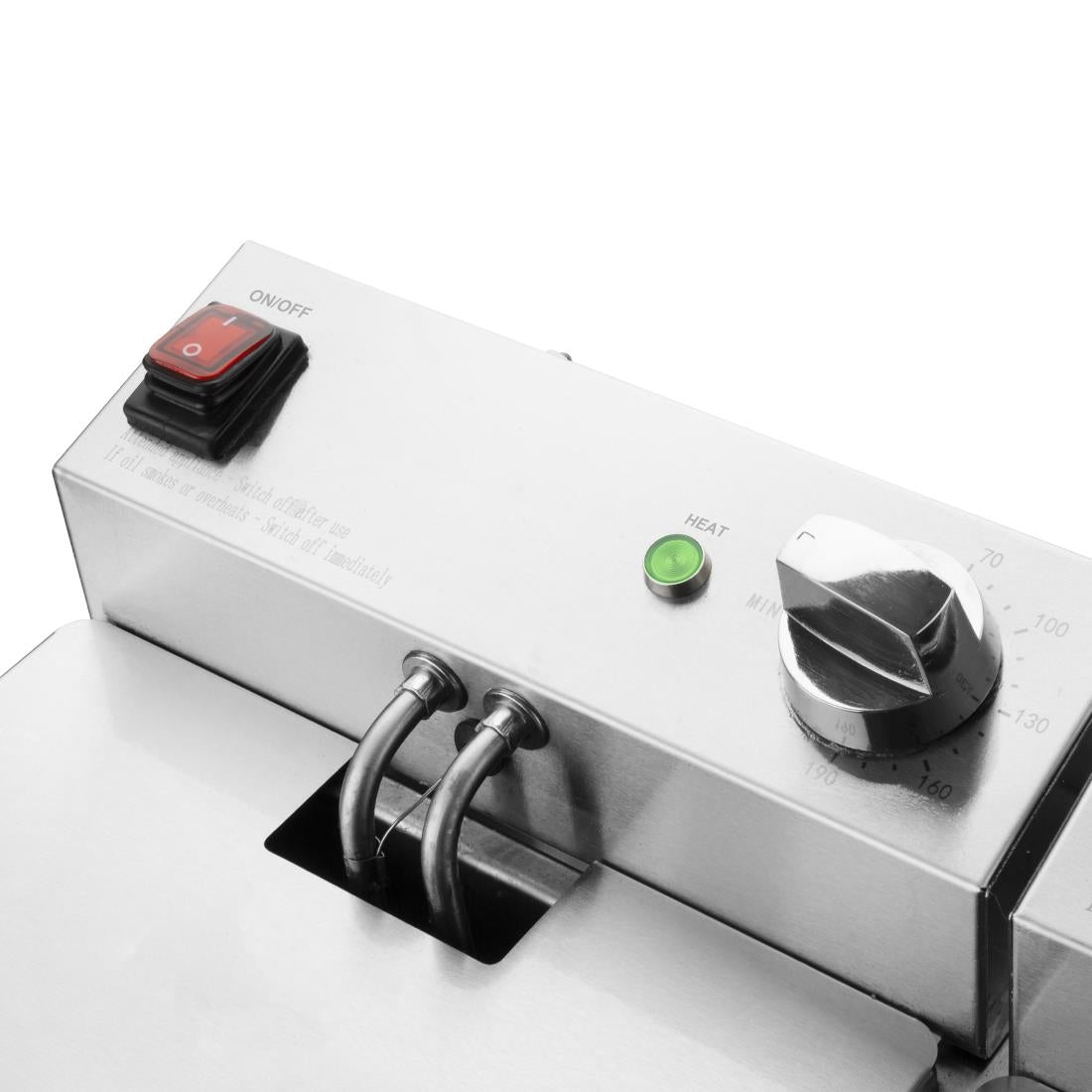 Buffalo Twin Tank Twin Basket 2x5Ltr Countertop Fryer 2x2.8kW - CU618 Countertop Electric Fryers Buffalo