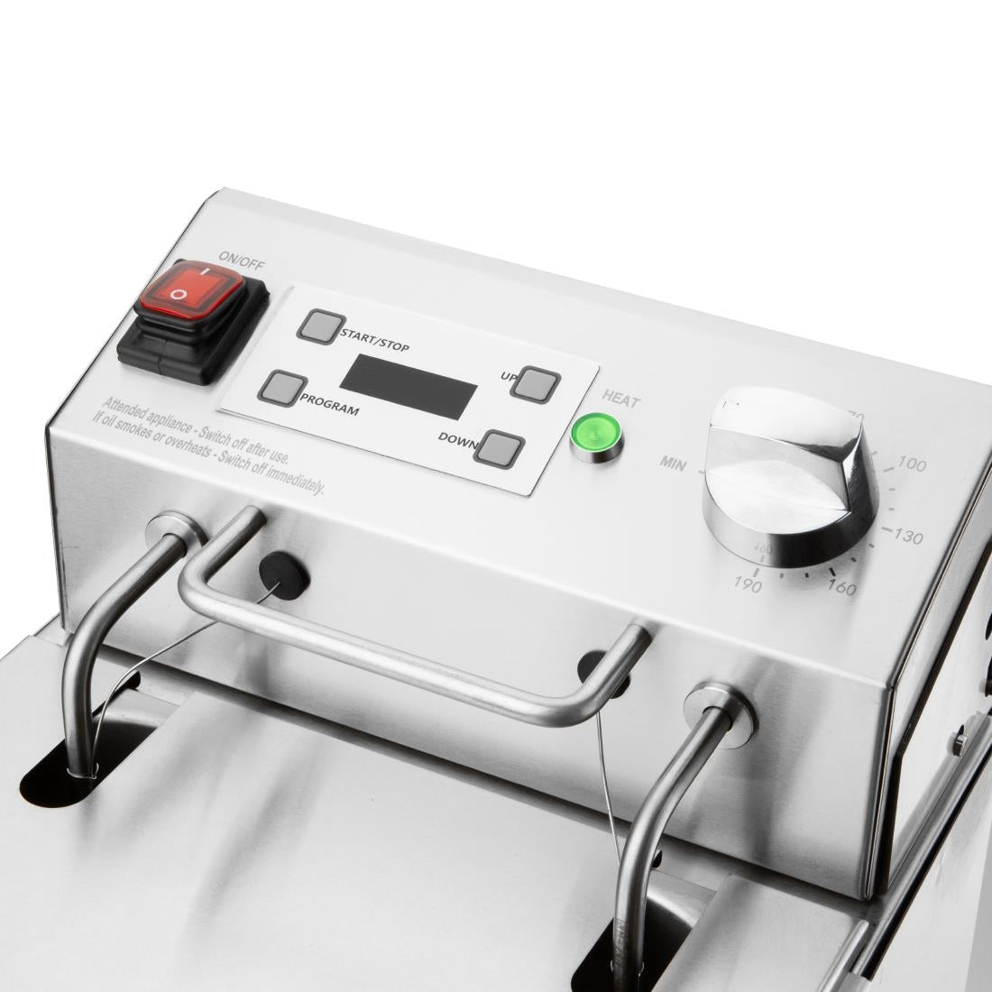 Buffalo Single Electric Fryer with Timer 8Ltr - CU620 Countertop Electric Fryers Buffalo