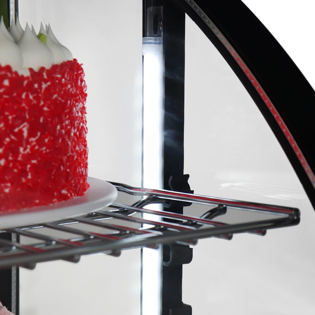 Polar C-Series Countertop Display Fridge Black 100Ltr - CU636 Polar