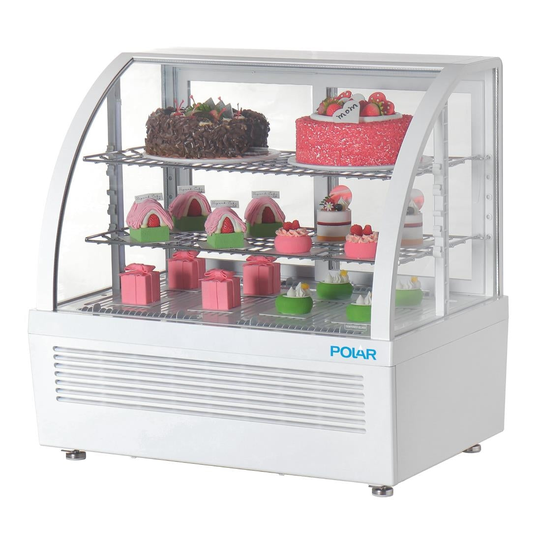 Polar C-Series Countertop Display Fridge White 100Ltr - CU637 Polar