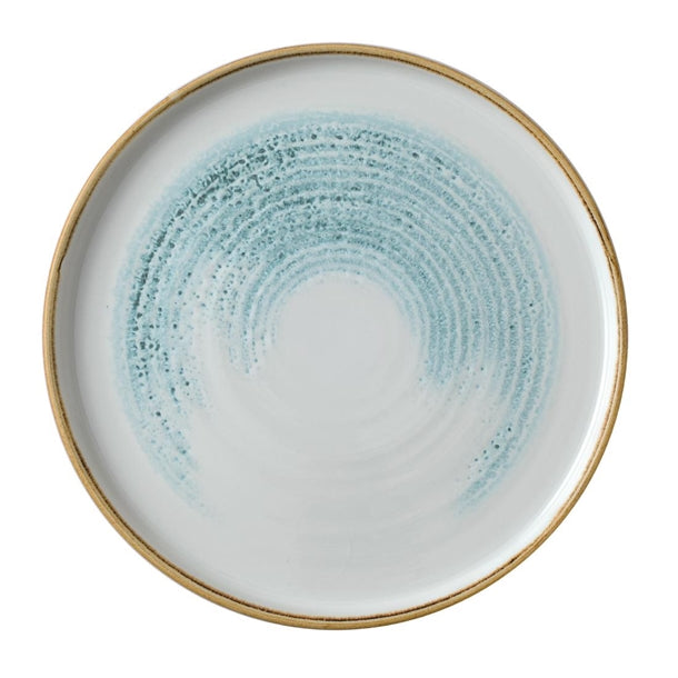 Churchill Homespun Accents Aquamarine Walled Plate 260mm (Pack of 6) - CU660 Plates Churchill