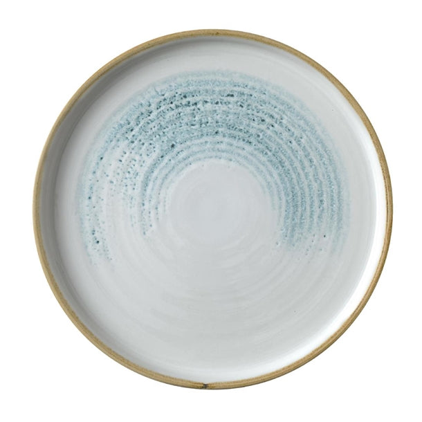 Churchill Homespun Accents Aquamarine Walled Plate 220mm (Pack of 6) - CU661 Plates Churchill