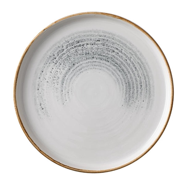 Churchill Homespun Accents Jasper Grey Walled Plate 220mm (Pack of 6) - CU663 Plates Churchill